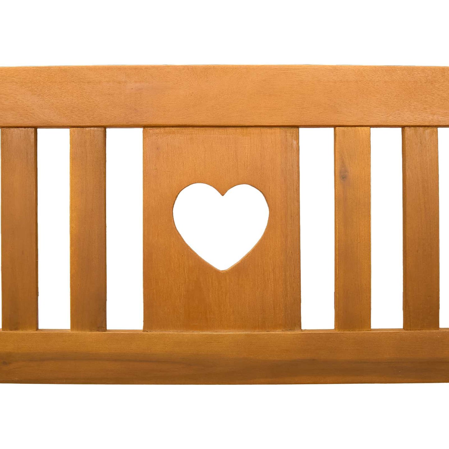Garden Glider Bench Natural 110 x 59 x 97 cm Solid Acacia Wood