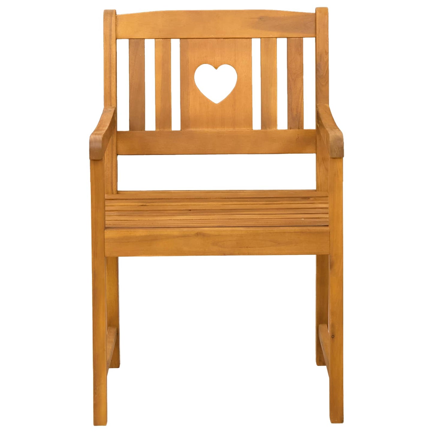 Garden Chairs 2 pcs Natural Solid Acacia Wood