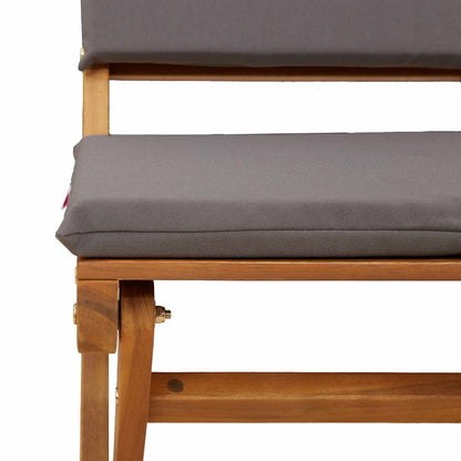 Garden Chair 4 pcs Dark Grey Solid Acacia Wood