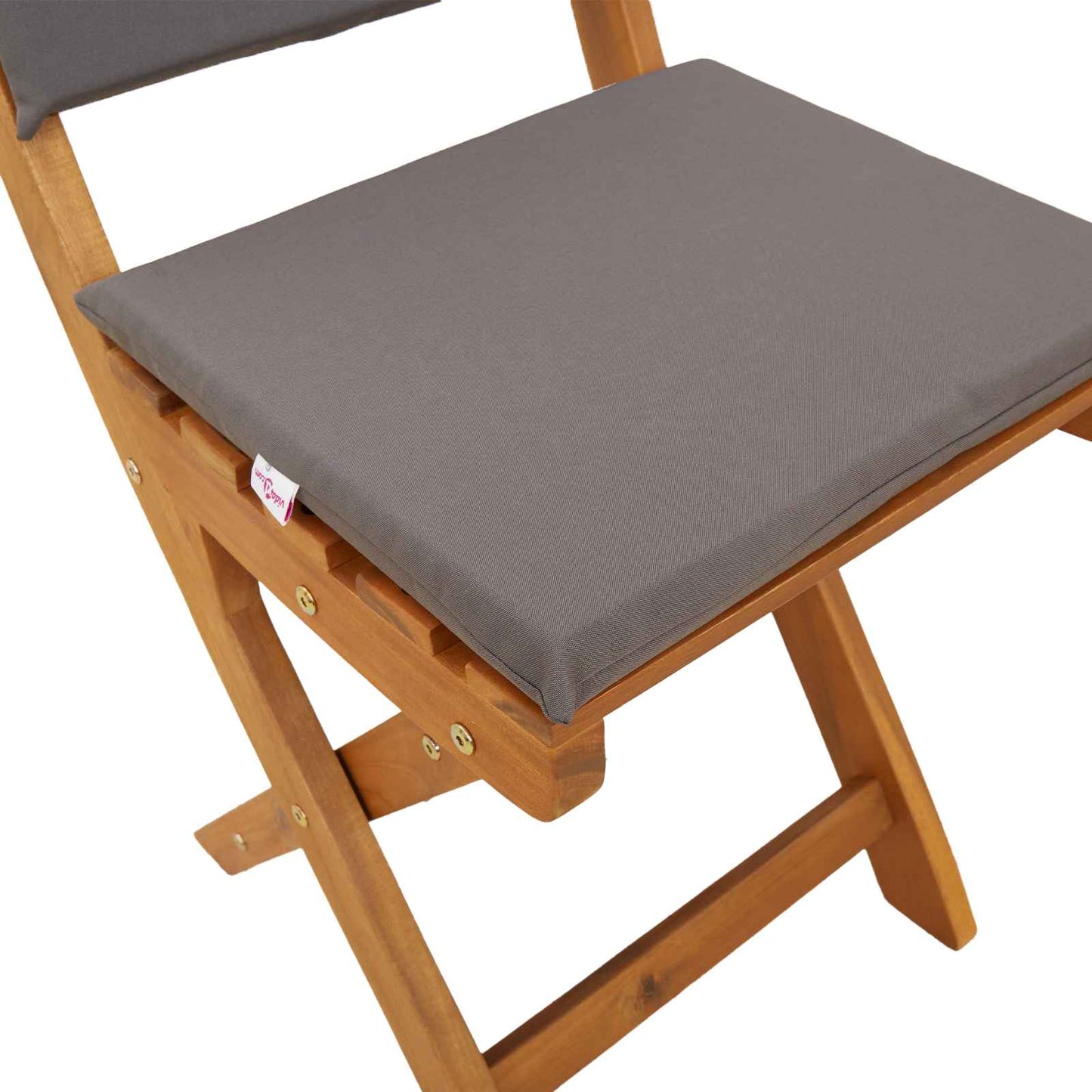 Garden Chair 4 pcs Dark Grey Solid Acacia Wood