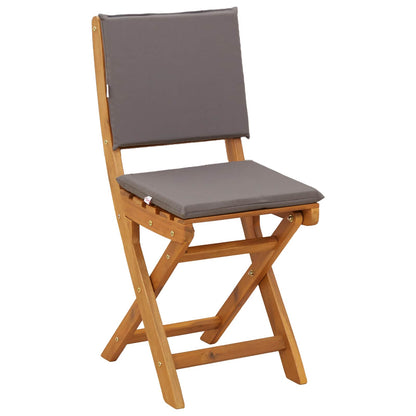 Garden Chair 4 pcs Dark Grey Solid Acacia Wood