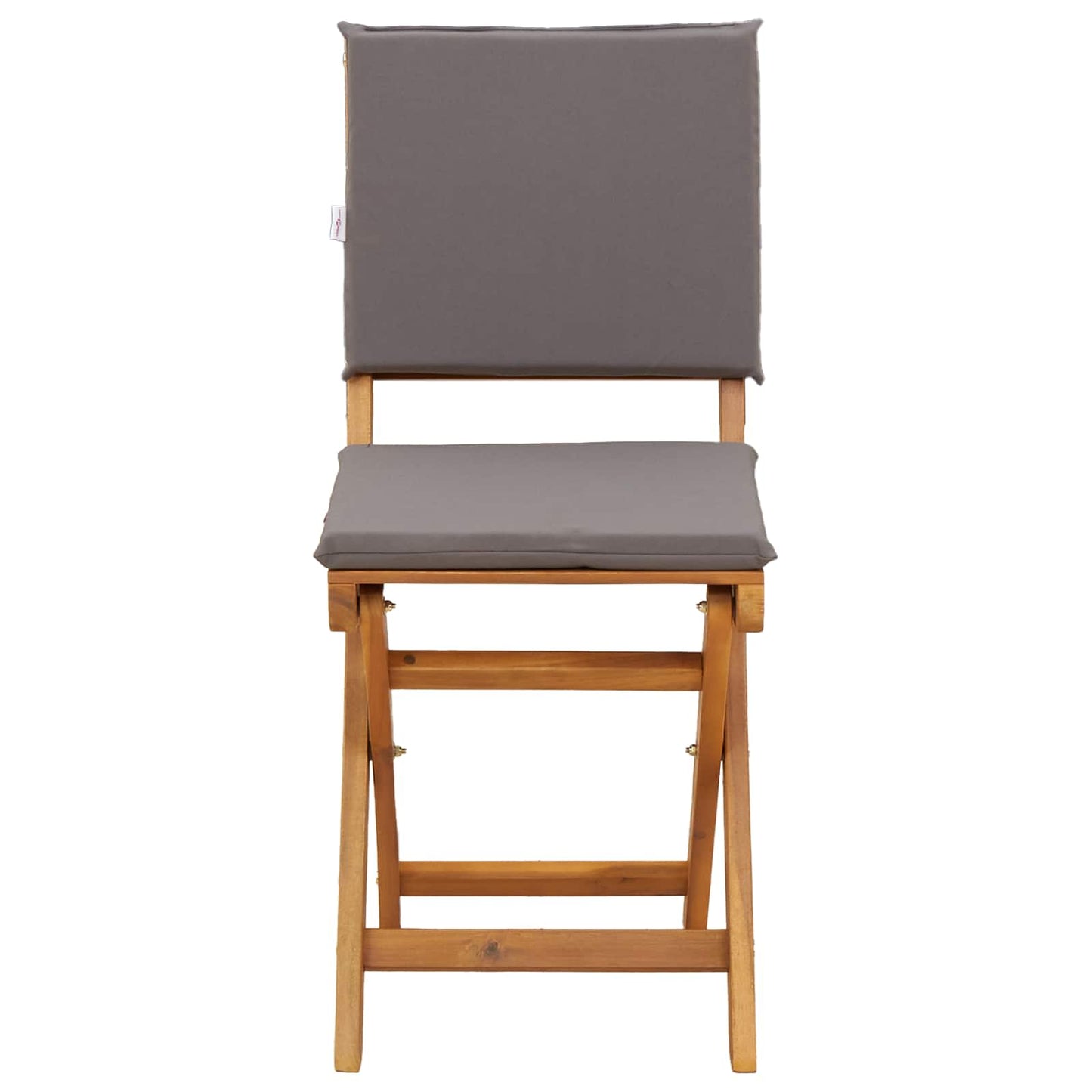 Garden Chair 4 pcs Dark Grey Solid Acacia Wood