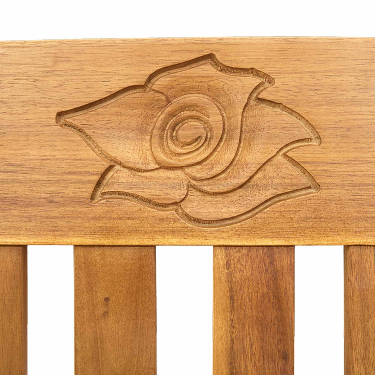 Rose Bench with Cushion Cream White 44.88 x 18.11 x 32.48 in