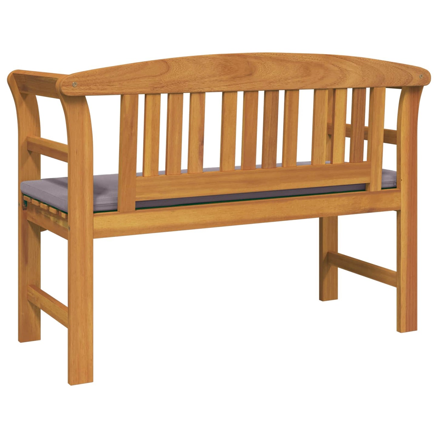 Rose Bench Natural 44.88 x 18.11 x 32.48 in Solid Acacia Wood