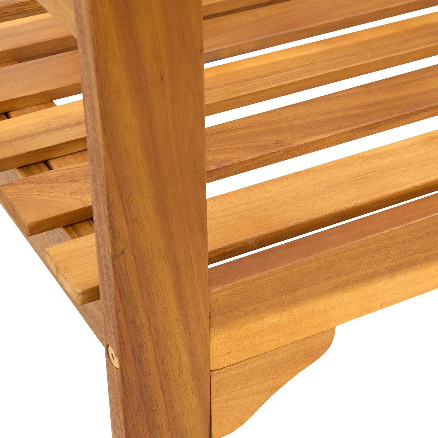 Rose Bench Natural 26.97 x 18.11 x 32.48 in Solid Acacia Wood