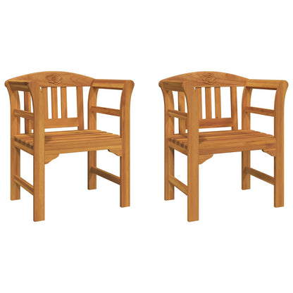 Rose Bench Natural 26.97 x 18.11 x 32.48 in Solid Acacia Wood
