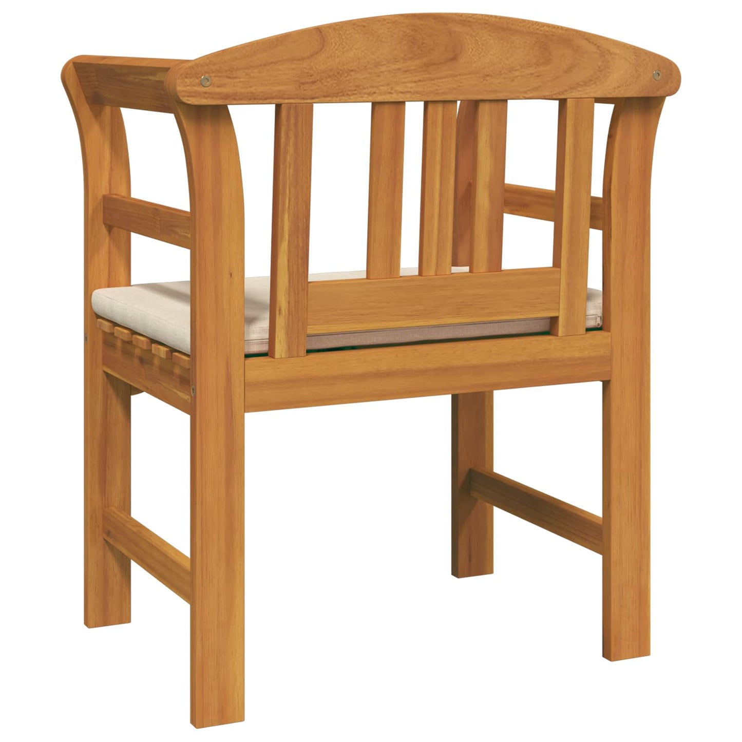 Rose Bench Natural 26.97 x 18.11 x 32.48 in Solid Acacia Wood