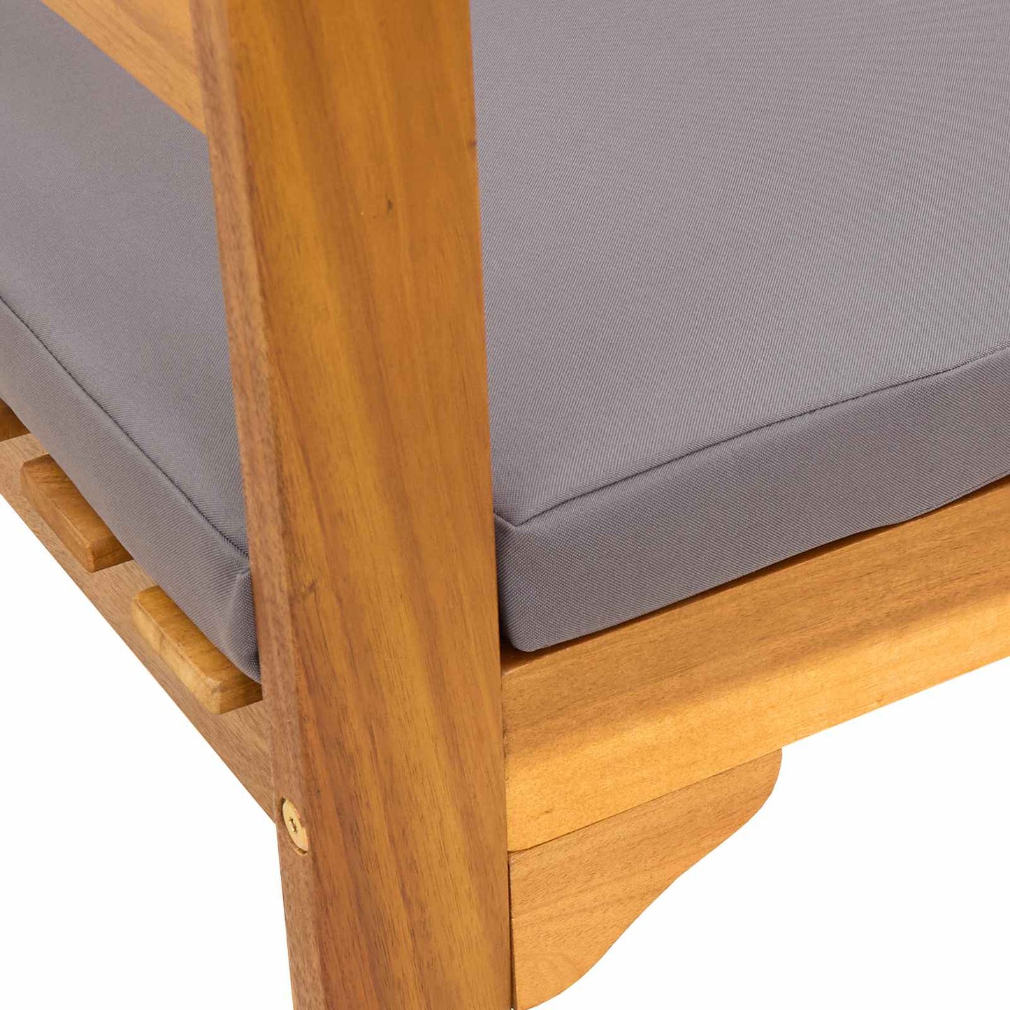 Rose Bench Natural 26.97 x 18.11 x 32.48 in Solid Acacia Wood