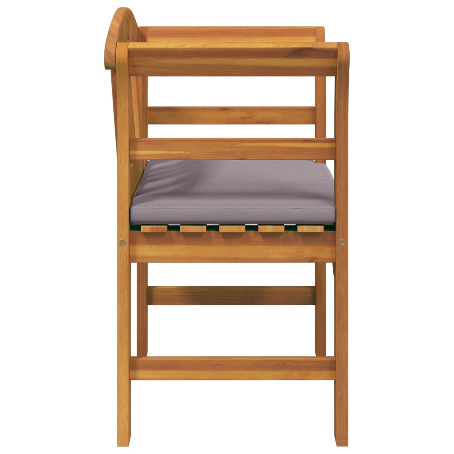Rose Bench Natural 26.97 x 18.11 x 32.48 in Solid Acacia Wood