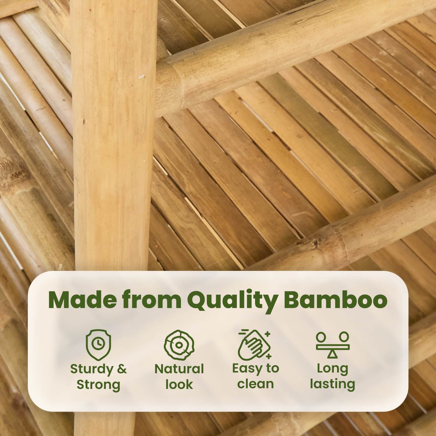 Shoe Rack with Shelf Natural 4-tier Bamboo