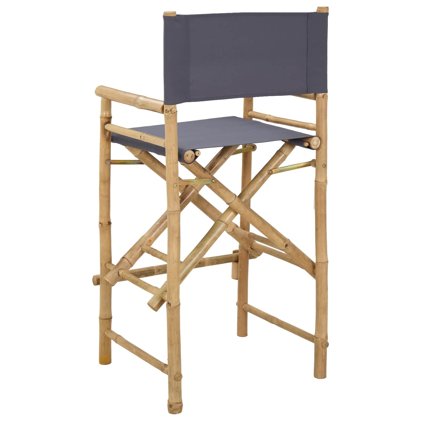 Folding Director's Chair 2 pcs Natural Bamboo