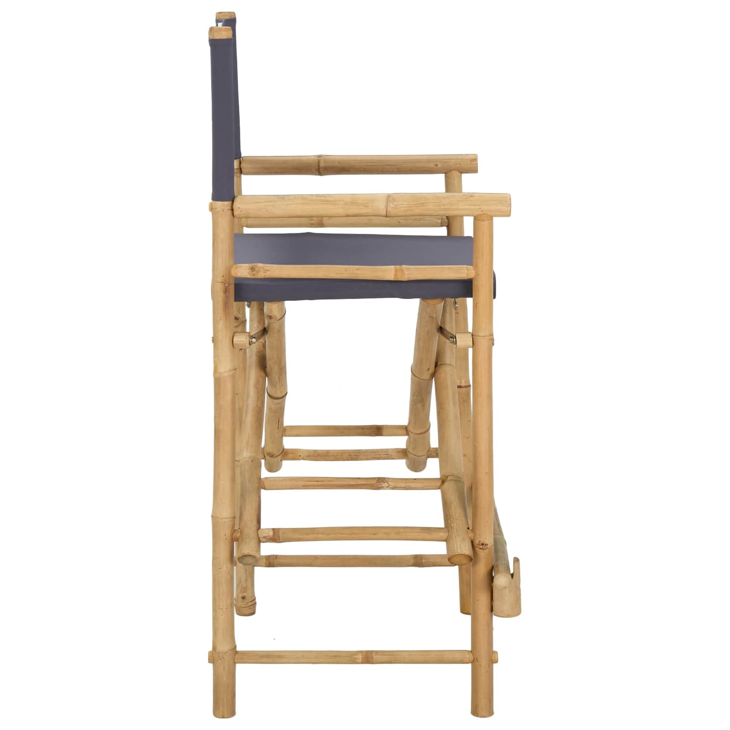 Folding Director's Chair 2 pcs Natural Bamboo