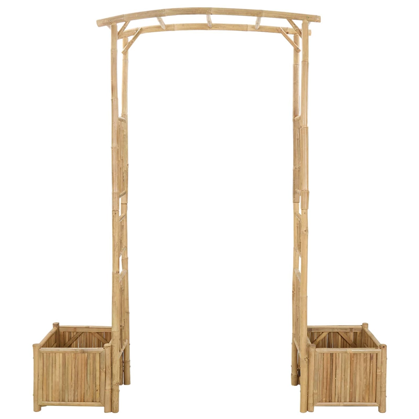 Garden Arch Natural 177 x 40 x 205 cm Bamboo