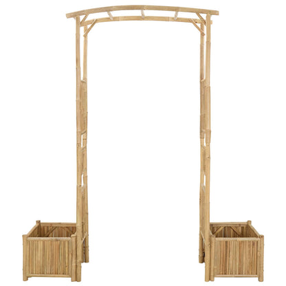 Garden Arch Natural 177 x 40 x 205 cm Bamboo