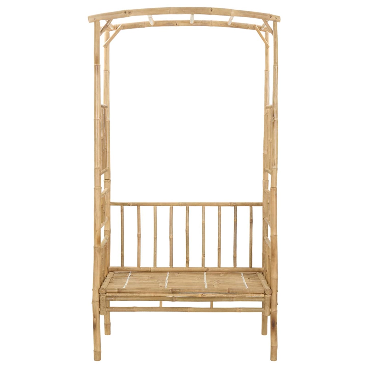 Garden Arch with Bench 115 x 50 x 205 cm Bamboo