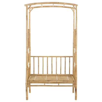 Garden Arch with Bench 115 x 50 x 205 cm Bamboo