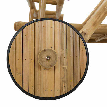 Tea Trolley with wheels Natural 79 x 67.5 x 84 cm Bamboo