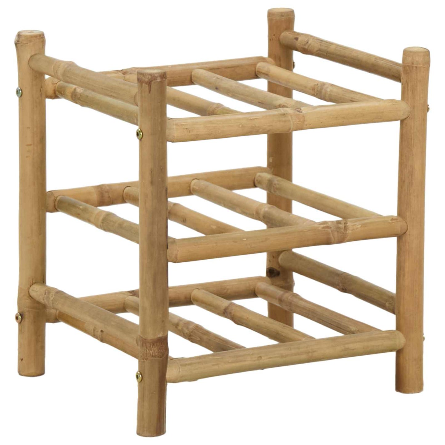 Wine Rack Natural 32.5 x 29.5 x 36 cm Bamboo
