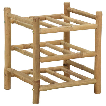 Wine Rack Natural 32.5 x 29.5 x 36 cm Bamboo