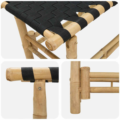 Garden Bench 80 x 38 x 40 cm Bamboo Natural Rectangular