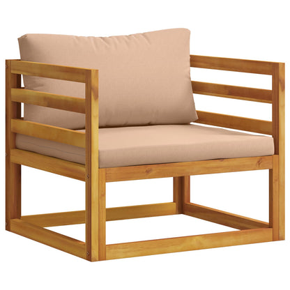 Sofa Set 7 pcs Natural Solid Acacia Wood
