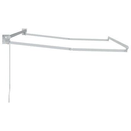Manual Retractable Awning Frame White 3.5 x 2 m Aluminium