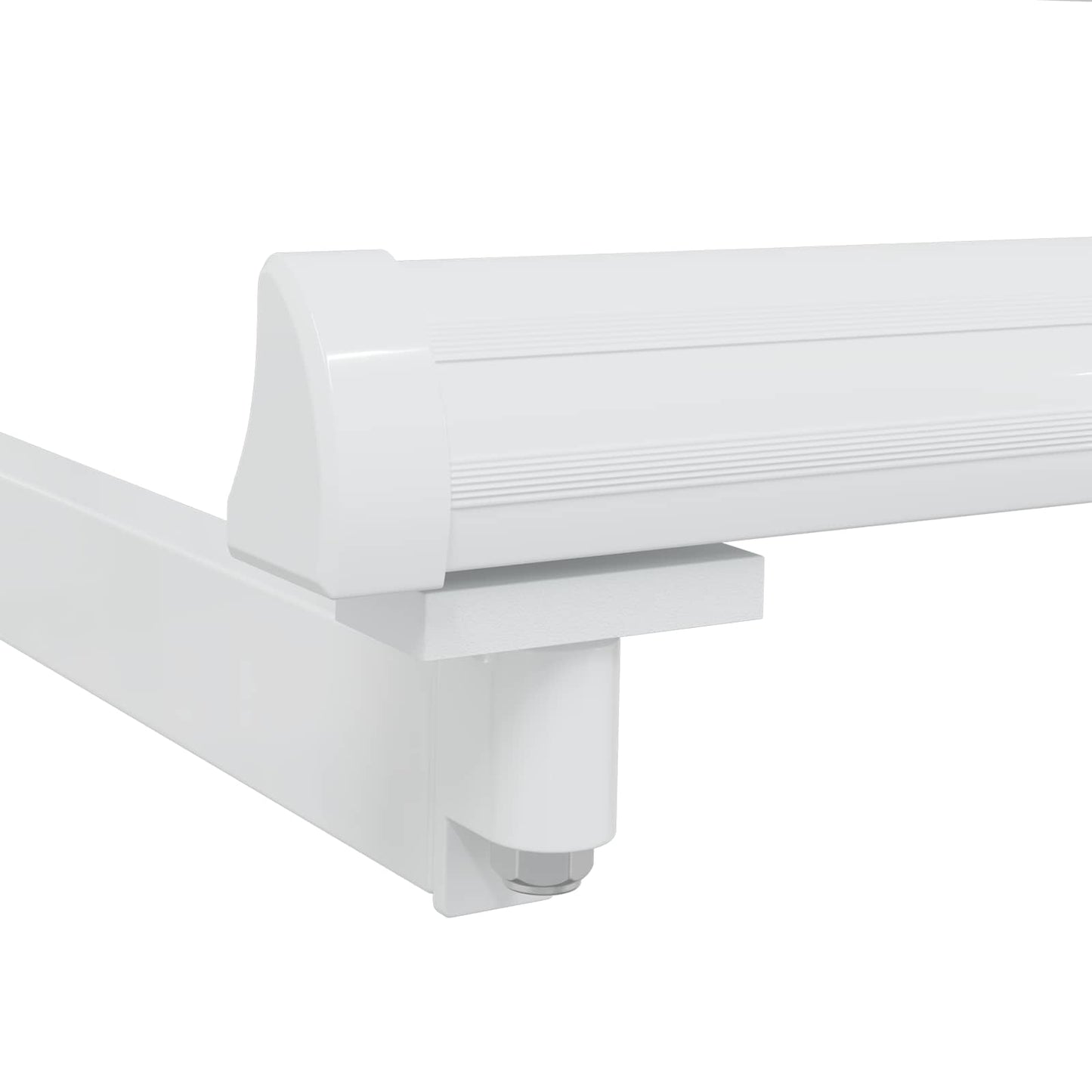 Manual Retractable Awning Frame White 4 x 2 m Aluminium