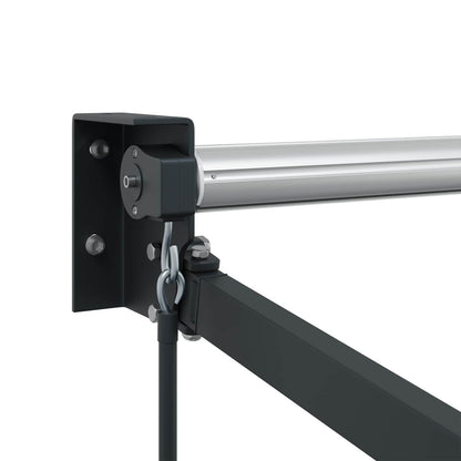 Manual Retractable Awning Frame Anthracite 3 x 2 m Aluminium