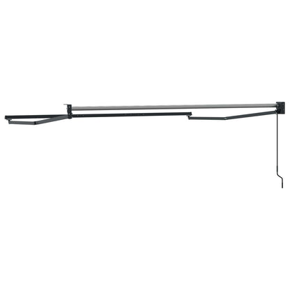 Manual Retractable Awning Frame Anthracite 3 x 2 m Aluminium