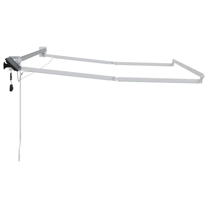 Electric Retractable Awning Frame White 3 x 2 m Aluminium