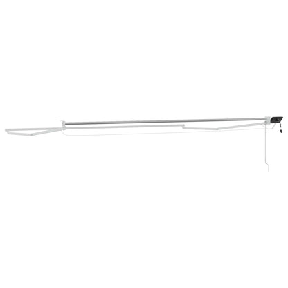 Electric Retractable Awning Frame White 4 x 2 m Aluminium