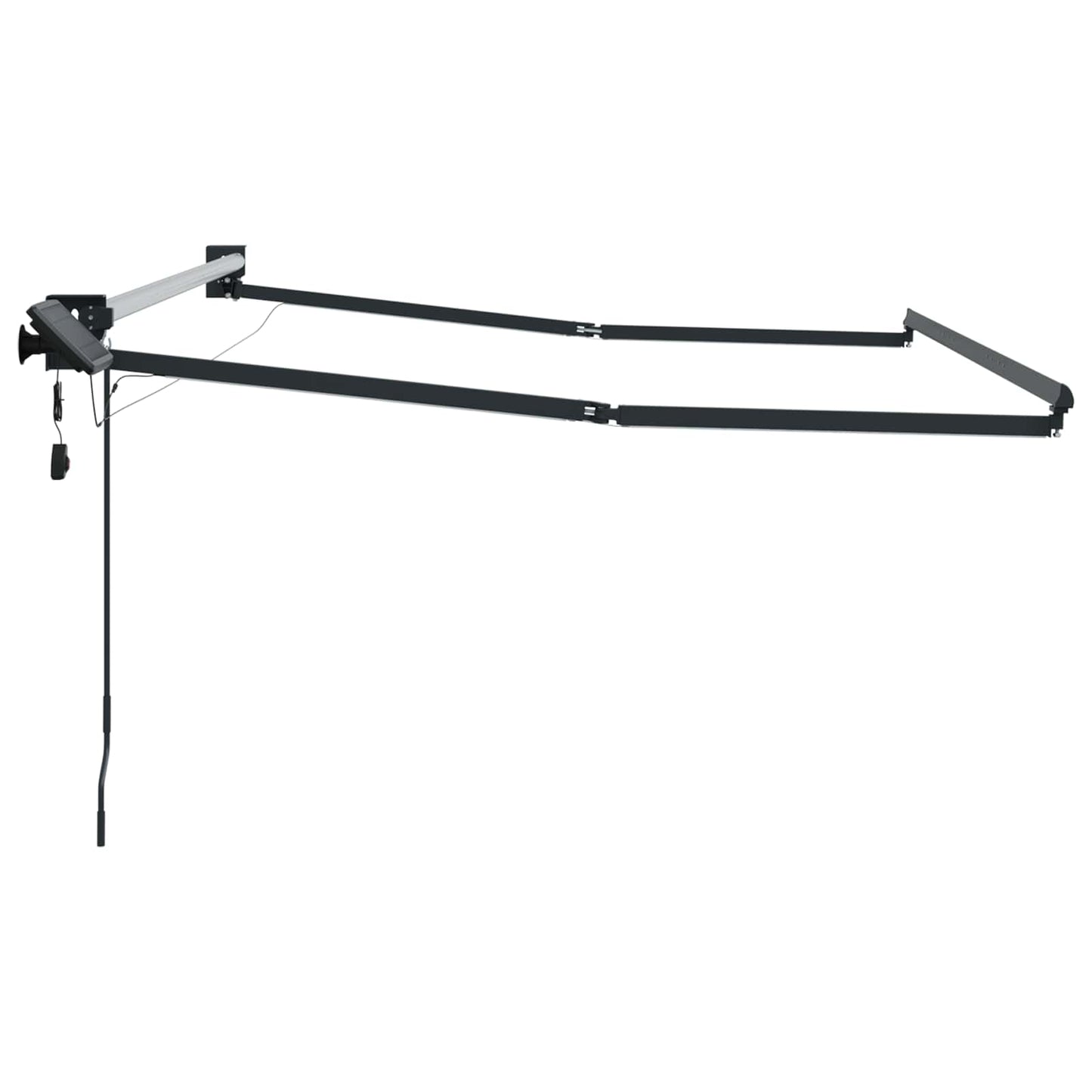 Electric Retractable Awning Frame Anthracite 2.5 x 2 m