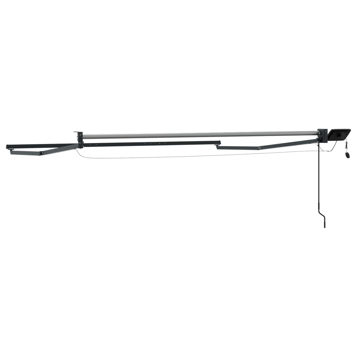 Electric Retractable Awning Frame Anthracite 3 x 2 m Aluminium
