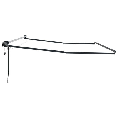 Electric Retractable Awning Frame Anthracite 4 x 2 m Aluminium