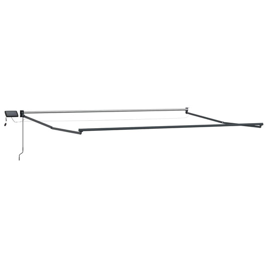 Electric Retractable Awning Frame Anthracite 4.5 x 3 m