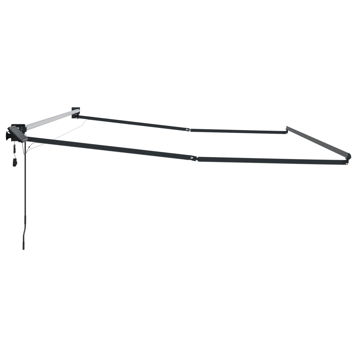 Electric Retractable Awning Frame Anthracite 4.5 x 3 m