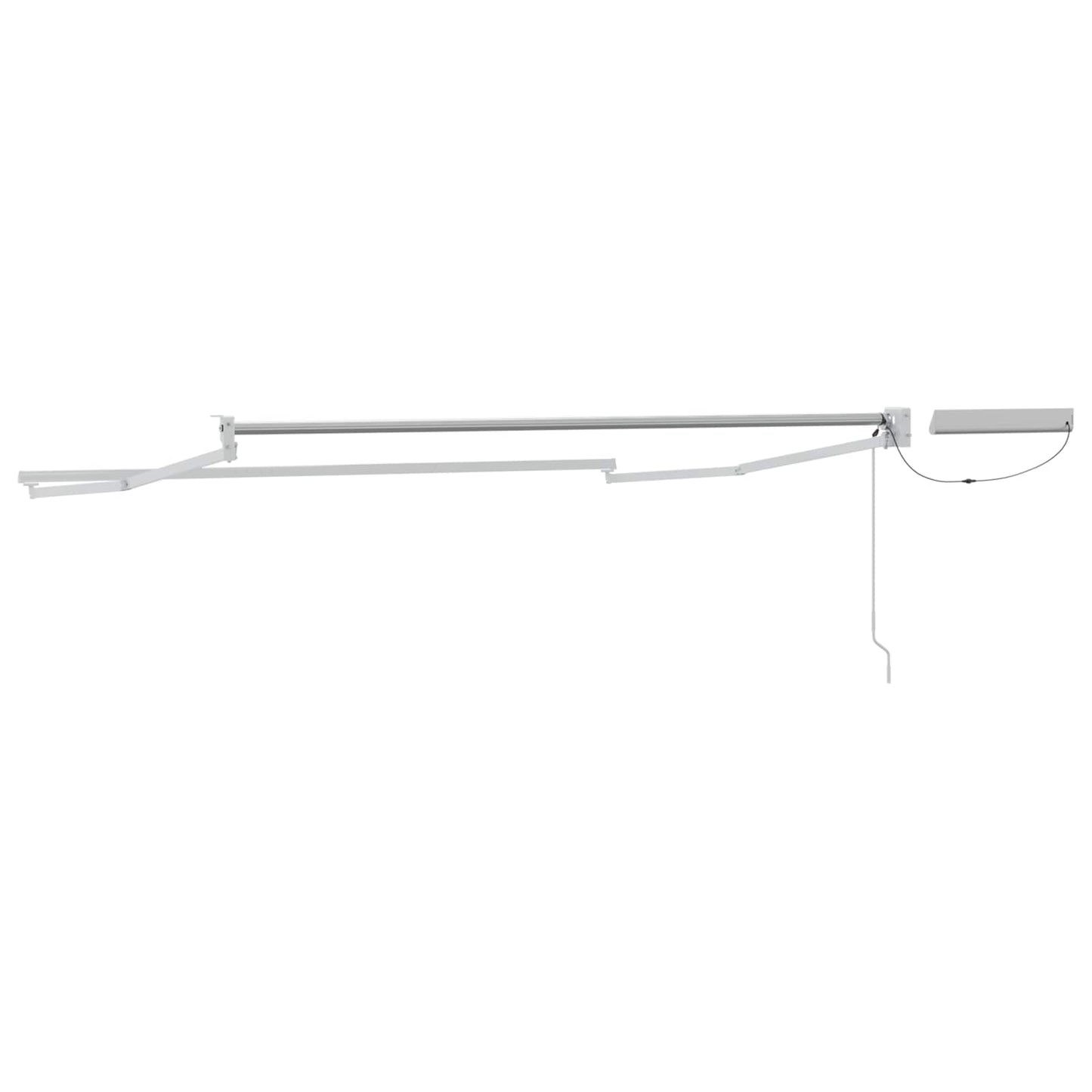 Electric Retractable Awning Frame White 2.5 x 2 m Steel