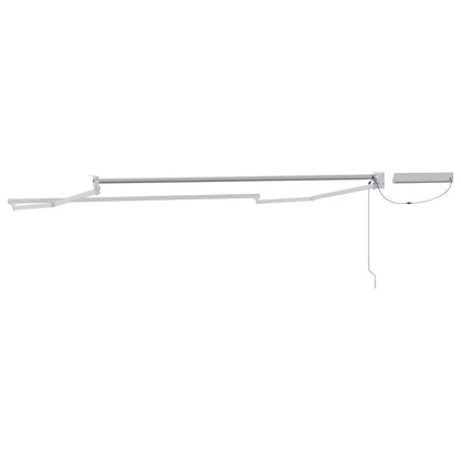 Electric Retractable Awning Frame White 3.5 x 2 m Steel