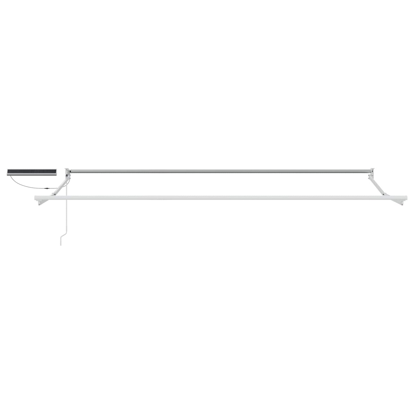 Electric Retractable Awning Frame White 4 x 2 m Steel