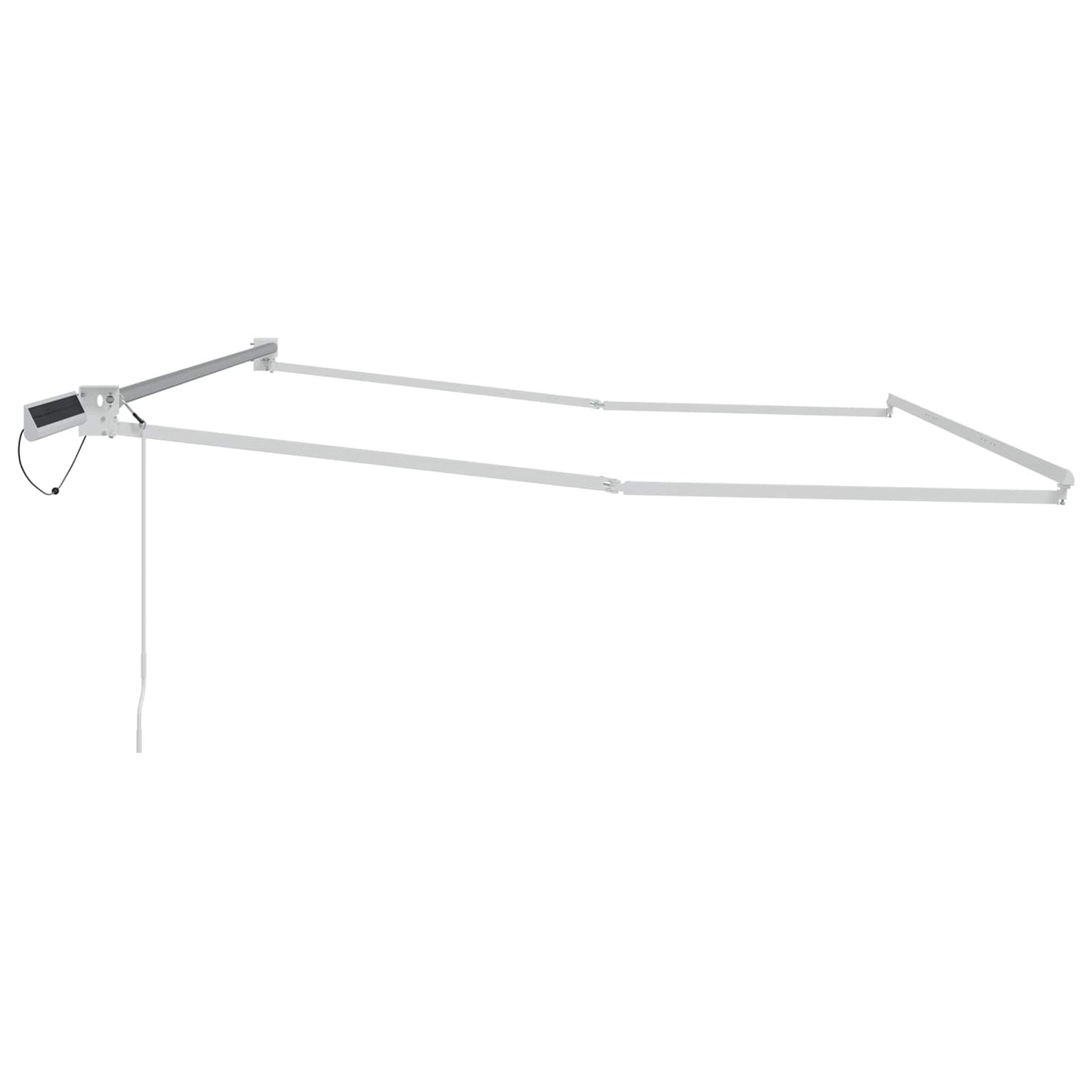 Electric Retractable Awning Frame White 4 x 2 m Steel