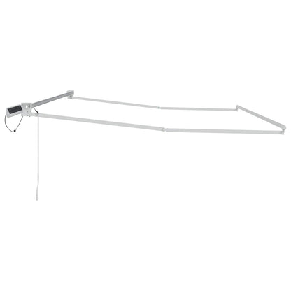 Electric Retractable Awning Frame White 4 x 2 m Steel