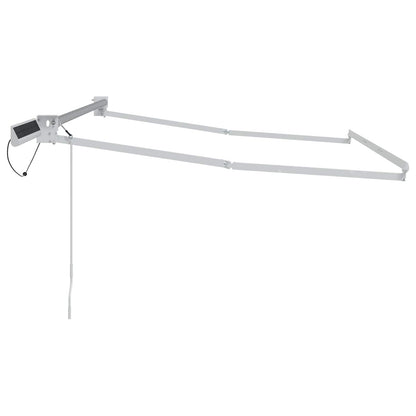 Electric Retractable Awning Frame White 3 x 2.5 m Steel