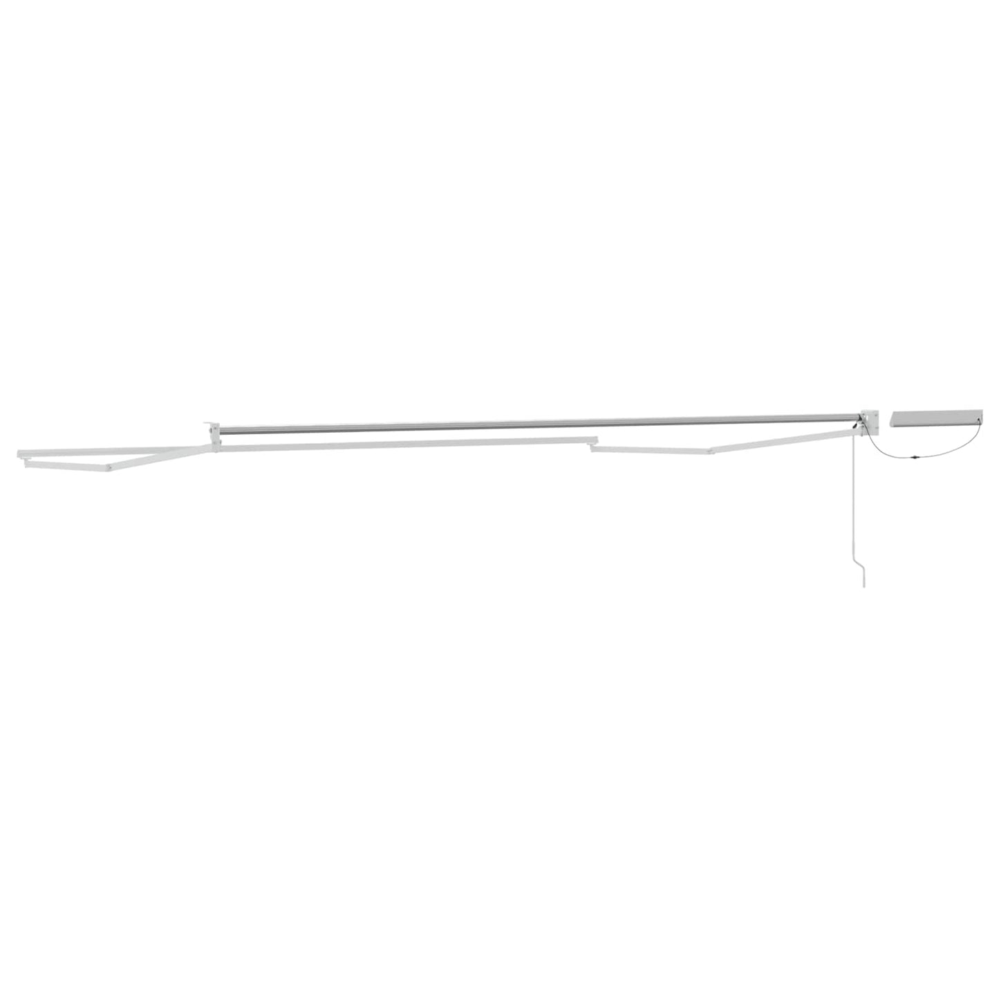 Electric Retractable Awning Frame White 4 x 3 m Steel