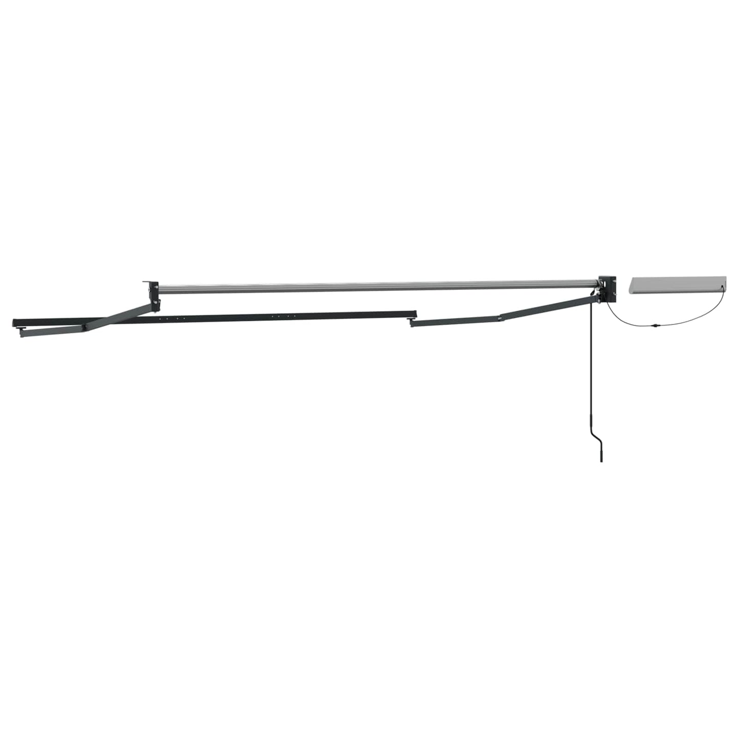 Electric Retractable Awning Frame Anthracite 3.5 x 2.5 m Steel