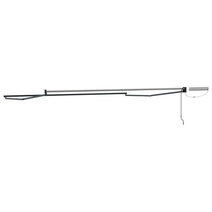 Electric Retractable Awning Frame Anthracite 4 x 3 m Steel