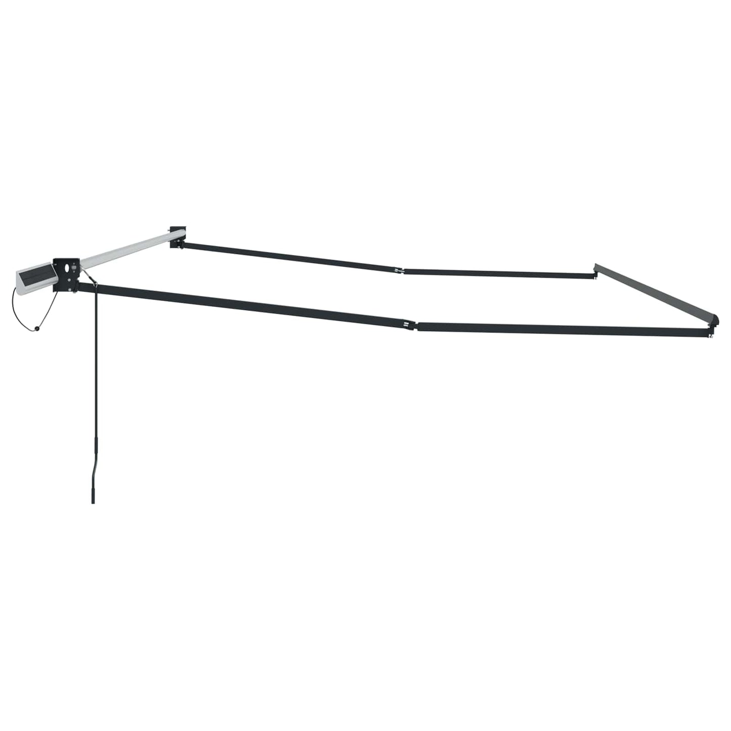 Electric Retractable Awning Frame Anthracite 4 x 3 m Steel