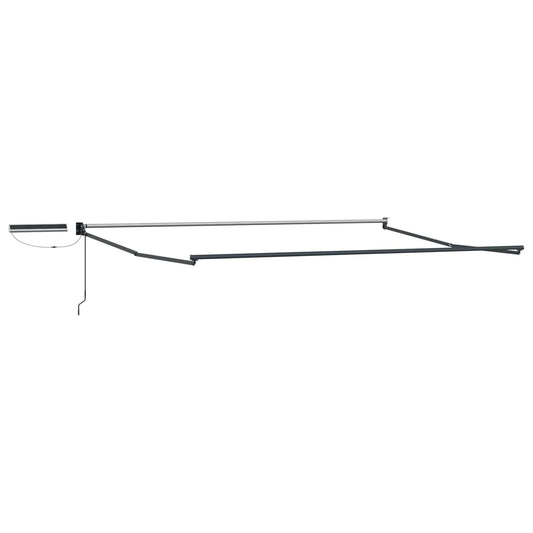 Electric Retractable Awning Frame Anthracite 4.5 x 3 m