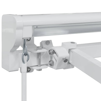 Manual Awning Frame Adjustable White 3.5 x 2.5 m Steel