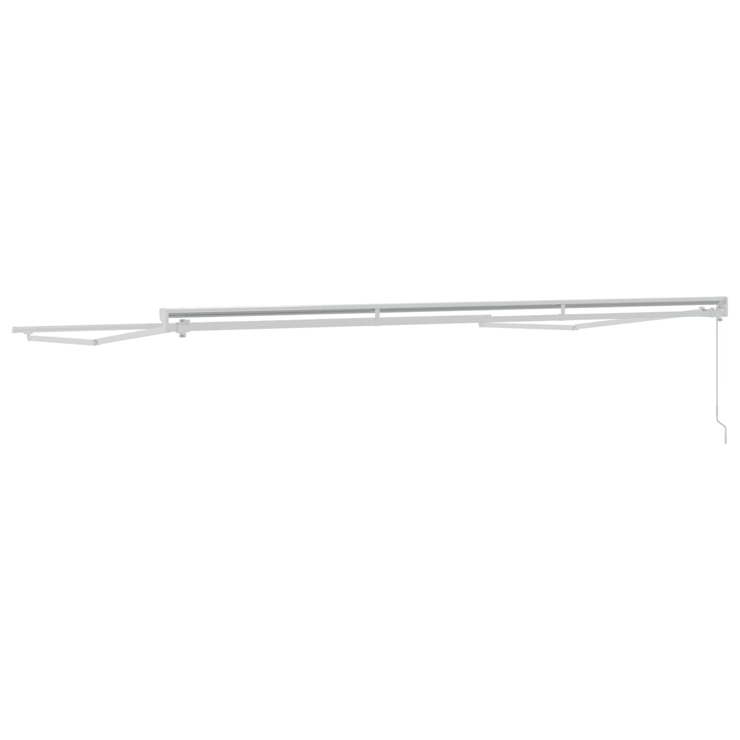 Manual Awning Frame Adjustable White 5 x 3.5 m Steel