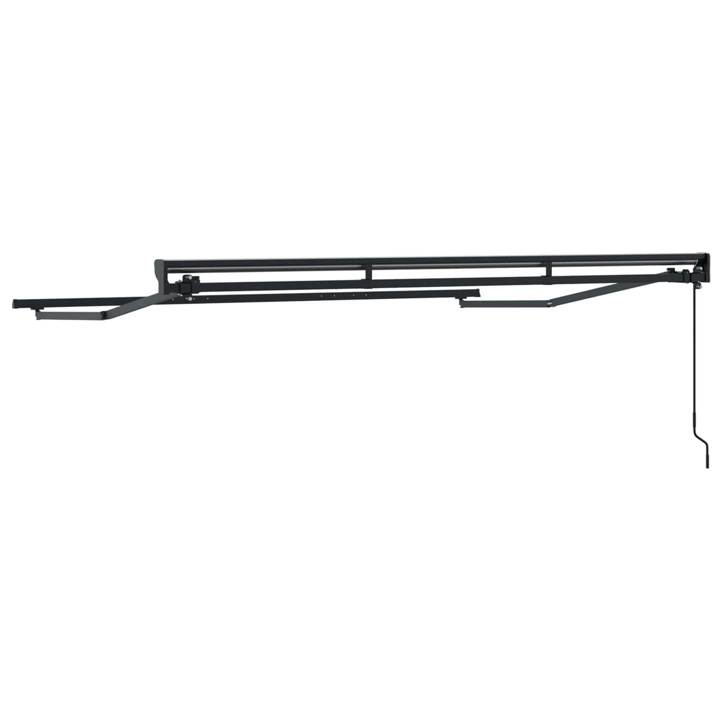 Manual Awning Frame Adjustable Anthracite 3 x 2 m Steel